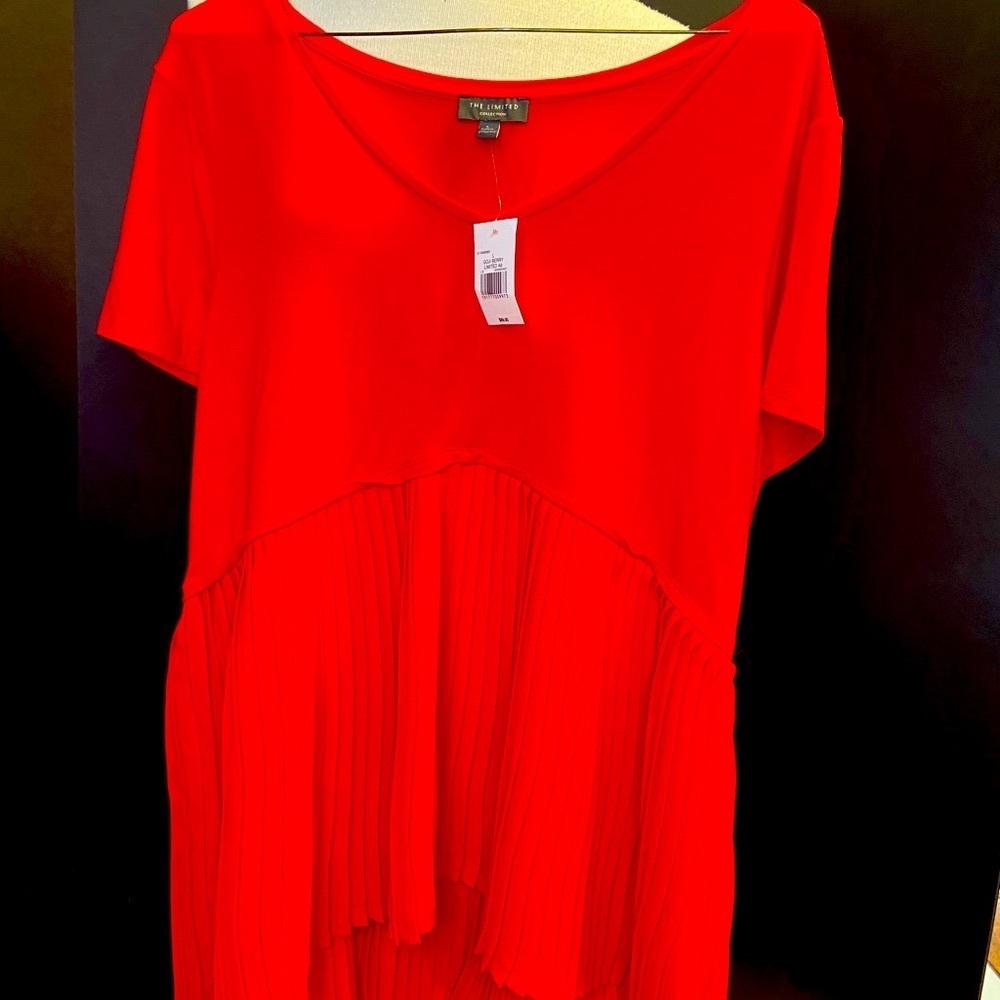 The Limited, Red “Goji Berry” casual top NWT